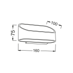 ΕΠΙΤΟΙΧΙΟ Φ/Σ LED ΑΠΟΧΡ.ΞΥΛΟΥ UP-DOWN 1X3W 230V 3000K 30000h NEPHELE - Image 3