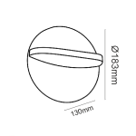 LED SMD WALL LUMINAIRE 16W 790LM 120° 230V AC 3.000K DARK GREY CRI80 IP65 30.000HRS - Image 3