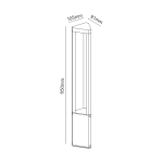 LED HP POST LUMINAIRE 8W 420LM 45° 230V AC 3.000K DARK GREY CRI80 IP65 30.000HRS - Image 3