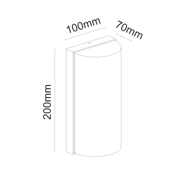 LED SMD WALL LUMINAIRE 10W 560LM 138° 230V AC 3.000K DARK GREY CRI80 IP65 30.000HRS - Image 3