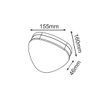 LED SMD WALL LUMINAIRE 10W 320LM 68° 230V AC 3.000K DARK GREY CRI80 IP65 30.000HRS - Image 3