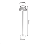 LED SMD POST LUMINAIRE 10W 400LM 130° 230V AC 3.000K DARK GREY CRI80 IP65 30.000HRS - Image 3