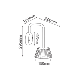 LED SMD WALL LUMINAIRE 10W 400LM 85° 230V AC 3.000K DARK GREY CRI80 IP54 30.000HRS - Image 3