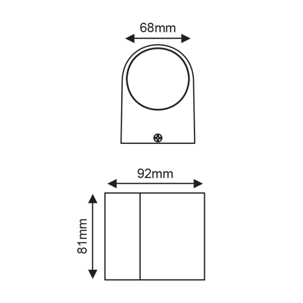 LED HP WALL LUMINAIRE 4W 230LM 40° 230V AC 3.000K MATT WHITE CRI80 IP65 30.000HRS - Image 3