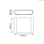 LED SMD WALL LUMINAIRE 7W 310LM 60° 230V AC 3.000K MATT WHITE CRI80 IP54 30.000HRS - Image 3