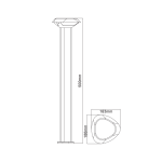 LED SMD POST LUMINAIRE 7W 520LM 330° 230V AC 3.000K DARK GREY CRI80 IP54 30.000HRS - Image 3