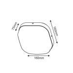 LED SMD WALL LUMINAIRE 10W 630LM 120° 230V AC 3.000K DARK GREY CRI80 IP65 30.000HRS - Image 3