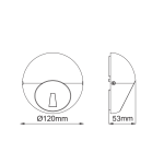 LED SMD WALL LUMINAIRE 4W 30LM 18° 230V AC 3.000K DARK GREY CRI80 IP65 30.000HRS - Image 3