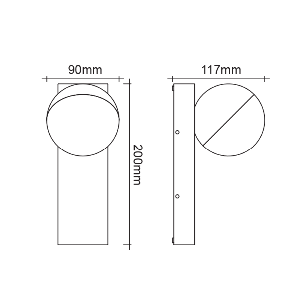 LED SMD WALL LUMINAIRE 10W 580LM 110° 230V AC 3.000K DARK GREY CRI80 IP54 30.000HRS - Image 3