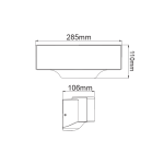 LED SMD WALL LUMINAIRE 13W 710LM 110° 230V AC 3.000K DARK GREY CRI80 IP65 30.000HRS - Image 3