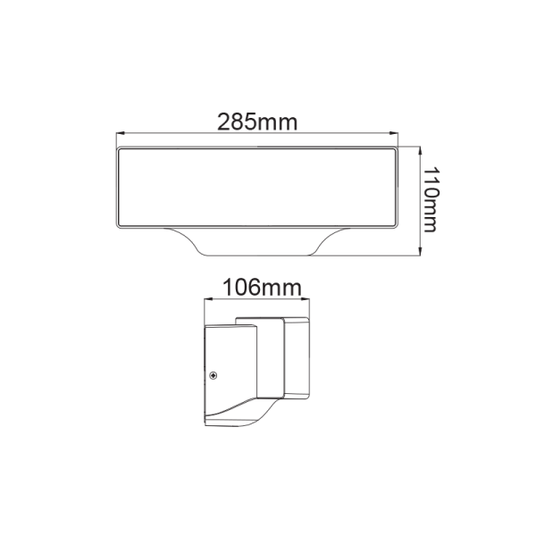 LED SMD WALL LUMINAIRE 13W 710LM 110° 230V AC 3.000K DARK GREY CRI80 IP65 30.000HRS - Image 3