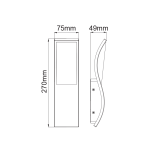 LED SMD WALL LUMINAIRE 7W 520LM 120° 230V AC 3.000K DARK GREY CRI80 IP65 30.000HRS - Image 3