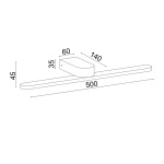 ΕΠΙΤΟΙΧΟ Φ/Σ LED 16W 4000K 1040LM ΜΑΥΡΟ ΜΕΤ/ΚΟ IP44 50Χ12Χ4CM PHOEBE - Image 3