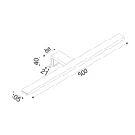 Φ/Σ ΕΠΙΠΛΟΥ LED 8W 3000K 520LM VOIR ΧΡΩΜΙΟ ΜΕΤ/ΚΟ IP44 50X4X10,5CM - Image 3
