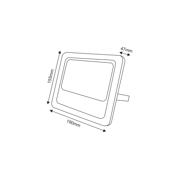 SOLAR SMD LED FLOOD LIGHT 25W 6000K IP66 120° Ra70 - Image 3