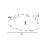 ΕΠΙΤΟΙΧΟ Φ/Σ LED 9W 3000K 720LM ΜΠΛΕ MDF 24X3,5X16CM HOLMA - Image 3