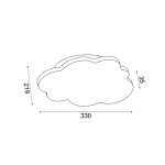 ΕΠΙΤΟΙΧΟ Φ/Σ LED 10W 3000K 800LM ΛΕΥΚΟ MDF 33X3,5X22CM HOLMA - Image 3