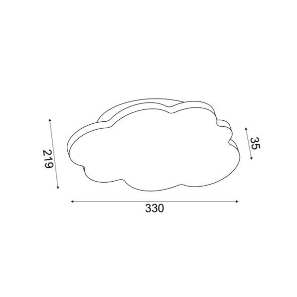 ΕΠΙΤΟΙΧΟ Φ/Σ LED 10W 3000K 800LM ΛΕΥΚΟ MDF 33X3,5X22CM HOLMA - Image 3