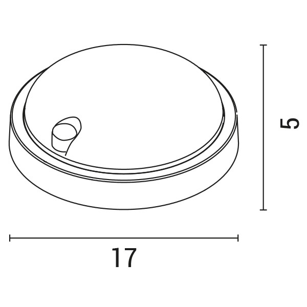 ΦΩΤΙΣΤΙΚΟ ΤΟΙΧΟΥ LED ΣΤΡΟΓΓΥΛΟ ΜΕ ΑΝΙΧΝΕΥΤΗ ΚΙΝΗΣΗΣ 12W Φ170X50 4000 K IP54 ΛΕΥΚΗ PLUS ARTE ILLUMINA - Image 2