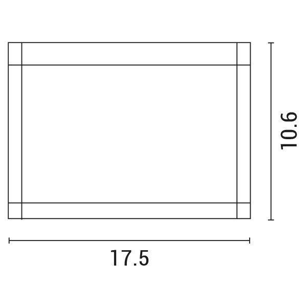 ΑΠΛΙΚΑ ΤΟΙΧΟΥ ΟΒΑΛ LED SLIM 12W 175X50X106 3000K IP54 ΜΑΥΡΗ PRO ARTE ILLUMINA - Image 2