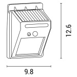 ΑΠΛΙΚΑ ΜΕ ΗΛΙΑΚΟ PANEL & ΑΝΙΧΝΕΥΤΗ ΚΙΝΗΣΗΣ 0,55W 6500Κ PLUS ARTE ILLUMINA - Image 2