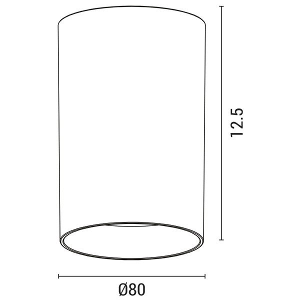 ΦΩΤΙΣΤΙΚΟ ΟΡΟΦΗΣ ΚΥΛΙΝΔΡΟΣ ΠΛΑΣΤΙΚΟ 1XGU10 MAX 8W Φ80X125 ΛΕΥΚΟ ARTE ILLUMINA CYLINDER - Image 3