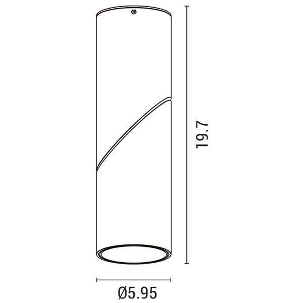 ΦΩΤΙΣΤΙΚΟ ΟΡΟΦΗΣ ΚΙΝΗΤΟ ΚΥΛΙΝΔΡΟΣ 1XGU10 MAX 8W Φ59,5X197 ΠΛΑΣΤΙΚΟ ΜΑΥΡΟ ARTE ILLUMINA CYLINDER - Image 3