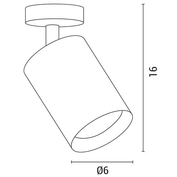 ΦΩΤΙΣΤΙΚΟ ΟΡΟΦΗΣ ΚΙΝΗΤΟ ΚΥΛΙΝΔΡΟΣ LED 10W 850lm 4000K  170-265V ΛΕΥΚΟ PLUS ARTE ILLUMINA ROTONDO - Image 3