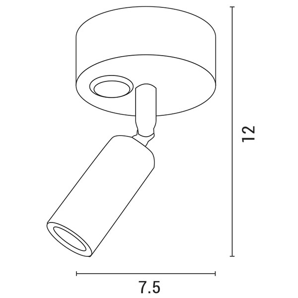 ΣΠΟΤ ΕΞΩΤΕΡΙΚΟ ΚΙΝΗΤΟ LED 3W 195Lm 3000K ΛΕΥΚΟ PLUS ARTE ILLUMINA PLUS - Image 3