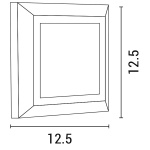 ΦΩΤΙΣΤΙΚΟ ΤΟΙΧΟΥ SLIM LED 3W IP65 230V 3000K 125X125mm ΓΚΡΙ PRO ARTE ILLUMINA - Image 2