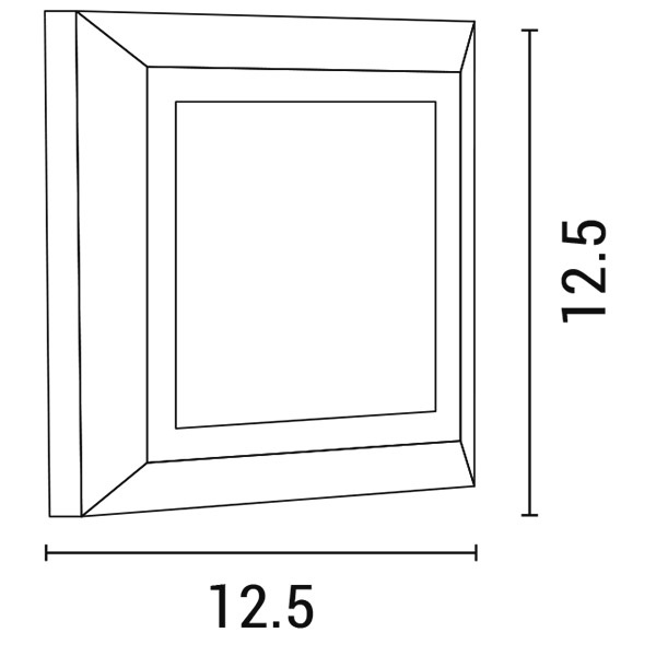 ΦΩΤΙΣΤΙΚΟ ΤΟΙΧΟΥ SLIM LED 3W IP65 230V 3000K 125X125mm ΓΚΡΙ PRO ARTE ILLUMINA - Image 2