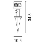 ΠΡΙΖΑ ΚΑΡΦΩΤΗ ΔΙΠΛΗ ΚΗΠΟΥ 16A ARTE ILLUMINA - Image 2