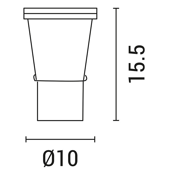 ΣΠΟΤ ΚΗΠΟΥ ΜΕΤΑΛΛΙΚΟ MR16 IP65 12V ΛΕΥΚΟ ARTE ILLUMINA - Image 2