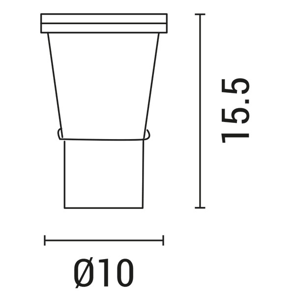 ΣΠΟΤ ΚΗΠΟΥ ΜΕΤΑΛΛΙΚΟ GU10 IP65 230V ΜΑΥΡΟ ARTE ILLUMINA - Image 2