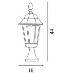 ΚΟΛΩΝΑΚΙ ΔΑΠΕΔΟΥ ΑΛΟΥΜΙΝΙΟΥ ΤΕΤΡΑΓΩΝΟ ΜΑΥΡΟ E27 ARTE ILLUMINA - Image 2