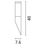 ΑΠΛΙΚΑ ΙΝΟΧ ΣΕΙΡΑ 37cm E27 ARTE ILLUMINA XIOS - Image 2