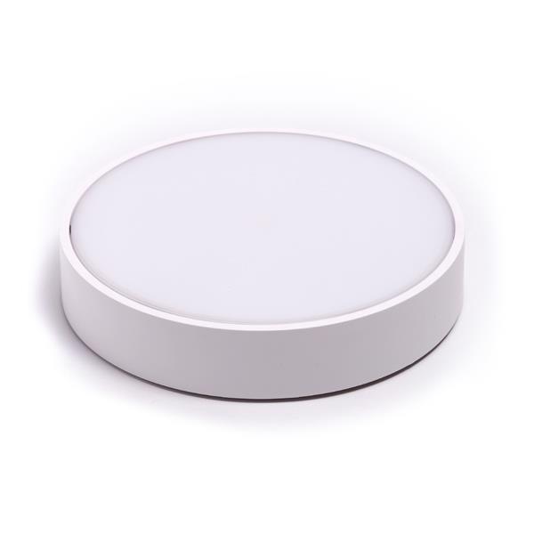 88639ec0b1a640e19d95e7f84b044d9c ΠΛΑΦΟΝΙΕΡΑ ΣΤΡΟΓΓΥΛΗ LED 24W 4000Κ Φ30 IP54 ΛΕΥΚΗ ARTE ILLUMINA - Image 1