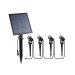 ΣΠΟΤ ΚΗΠΟΥ ΜΕ ΗΛΙΑΚΟ PANEL ΚΑΡΦΩΤΟ 4 ΤΕΜΑΧΙΩΝ 1,5W, 240LM 4000K IP44 ARTE ILLUMINA