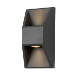 ΦΩΤΙΣΤΙΚΟ ΤΟΙΧΟΥ ΑΛΟΥΜΙΝΙΟΥ 2X1W 164X82X54.5mm ΓΡΑΦΙΤΗΣ ARTE ILLUMINA