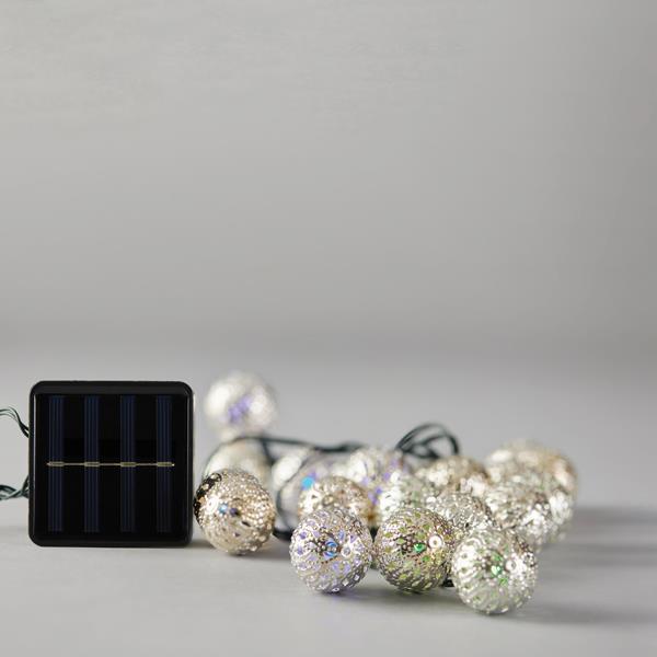 2ec4869168054cb6b70434b30344247f ΣΕΙΡΑ, 40 LED 5mm, ΜΠΑΛΕΣ ΒΟΗΟ 3cm, ΗΛΙΑΚΟ ΣΥΛΛΕΚΤΗ ΜΕ ΑΙΣΘΗΤΗΡΑ ΦΩΤΟΣ, 8 ΠΡΟΓΡΑΜΜΑΤΑ, ΠΡΑΣΙΝΟ PVC ΚΑΛΩΔΙΟ, ΧΡΩΜΑΤΙΣΤΟ LED ΑΝΑ 10cm, ΠΡΟΕΚΤΑΣΗ ΠΑΡΟΧΗΣ 1m, ΙΡ44 - Image 1