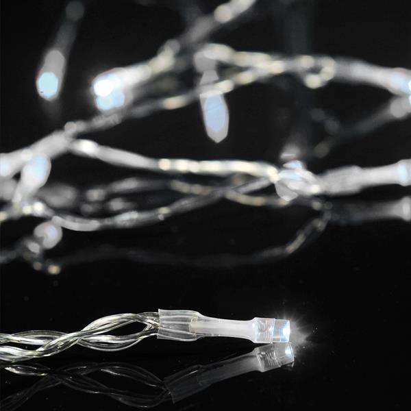 362834006e184e8da90aafa793027885 ΣΕΙΡΑ, 50 LED 5mm, MΠΑΤΑΡΙΑΣ 3xAA, ΧΡΟΝΟΔΙΑΚΟΠΤΗΣ, ΔΙΑΦΑΝΟ PVC ΚΑΛΩΔΙΟ, ΛΕΥΚΟ LED ANA 10cm, ΠΡΟΕΚΤΑΣΗ ΠΑΡΟΧΗΣ 30cm, IP20 (DISPLAY BOX 24τμχ) - Image 1
