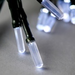 ΣΕΙΡΑ, 80 LED 5mm ΜΕ ΑΚΡΥΛΙΚΗ ΕΠΕΚΤΑΣΗ, ΗΛΙΑΚΟ ΣΥΛΛΕΚΤΗ ΜΕ ΑΙΣΘΗΤΗΡΑ ΦΩΤΟΣ, 8 ΠΡΟΓΡΑΜΜΑΤΑ, ΠΡΑΣΙΝΟ PVC ΚΑΛΩΔΙΟ, ΛΕΥΚΟ LED ΑΝΑ 10cm, ΠΡΟΕΚΤΑΣΗ ΠΑΡΟΧΗΣ 1m, ΙΡ44 - Image 2
