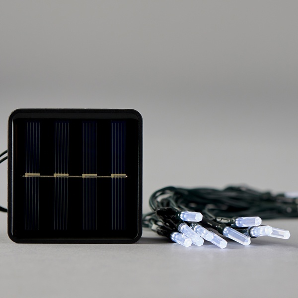 ΣΕΙΡΑ, 80 LED 5mm ΜΕ ΑΚΡΥΛΙΚΗ ΕΠΕΚΤΑΣΗ, ΗΛΙΑΚΟ ΣΥΛΛΕΚΤΗ ΜΕ ΑΙΣΘΗΤΗΡΑ ΦΩΤΟΣ, 8 ΠΡΟΓΡΑΜΜΑΤΑ, ΠΡΑΣΙΝΟ PVC ΚΑΛΩΔΙΟ, ΛΕΥΚΟ LED ΑΝΑ 10cm, ΠΡΟΕΚΤΑΣΗ ΠΑΡΟΧΗΣ 1m, ΙΡ44 - Image 3
