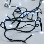 ΣΕΙΡΑ, 96 LED 5mm, HΛΙΑΚΟ ΣΥΛΛΕΚΤΗ ΜΕ ΑΙΣΘΗΤΗΡΑ ΦΩΤΟΣ, ΣΤΑΘΕΡΟ/FLASH ΠΡΟΓΡΑΜΜΑ, ΠΡΑΣΙΝΟ PVC ΚΑΛΩΔΙΟ, ΛΕΥΚΟ LED ΑΝΑ 10cm, ΠΡΟΕΚΤΑΣΗ ΠΑΡΟΧΗΣ 1m, IP44 - Image 2