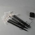 ΣΕΙΡΑ, 5 LED 3mm, 5 ΤΑΡΑΝΔΟΙ ΜΕ ΡΑΒΔΙ ΓΙΑ ΕΔΑΦΟΣ 37cm, ΗΛΙΑΚΟ ΣΥΛΛΕΚΤΗ ΜΕ ΑΙΣΘΗΤΗΡΑ ΦΩΤΟΣ, ΜΑΥΡΟ PVC ΚΑΛΩΔΙΟ, ΘΕΡΜΟ ΛΕΥΚΟ LED ΑΝΑ 35cm, ΠΡΟΕΚΤΑΣΗ ΠΑΡΟΧΗΣ 2m, IP44 - Image 2