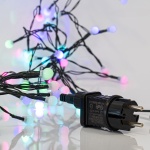 ΣΕΙΡΑ, 40 LED 5mm, 4.5V ΜΕΤΑΣΧΗΜΑΤΙΣΤΗ, ΛΕΥΚΕΣ ΜΠΑΛΕΣ Φ1.20cm, ΣΤΑΘΕΡΟ, ΠΡΑΣΙΝΟ PVC ΚΑΛΩΔΙΟ, MULTI LED ΑΝΑ 10cm, ΠΡΟΕΚΤΑΣΗ ΠΑΡΟΧΗΣ 3m, IP44 - Image 3