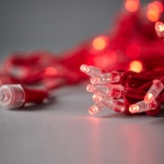 ΣΕΙΡΑ, 100 LED 5mm ΜΕ ΚΑΛΥΜΜΑ, 230V, 3 ΕΠΕΚΤΑΣΕΙΣ ΕΩΣ 9 ΣΕΤ, ΚΟΚΚΙΝΟ ΚΑΟΥΤΣΟΥΚ ΚΑΛΩΔΙΟ, ΚΟΚΚΙΝΟ LED ΑΝΑ 10cm, ΠΡΟΕΚΤΑΣΗ ΠΑΡΟΧΗΣ 1.5m, ΙΡ65