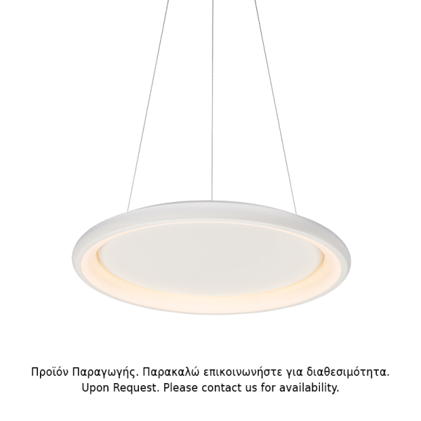 ΚΡΕΜΑΣΤΟ ΦΩΤΙΣΤΙΚΟ LED 48W 3000K 4610LM ΛΕΥΚΟ ΜΕΤΑΛΛΙΚΟ D61XH120CM DIANA - Image 3