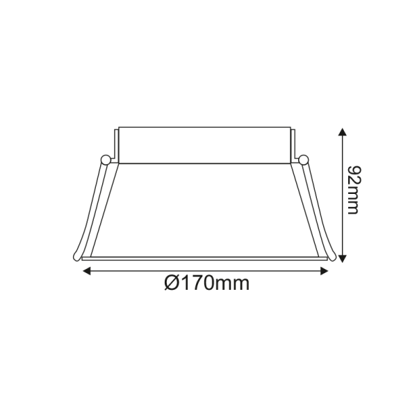 ΣΠΟΤ TRIMLESS AR111 GLC ΜΟΝΟ ΛΕΥΚΟ Φ170xH92 - Image 2
