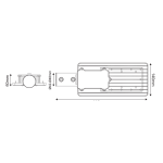 LED STREET LUMINAIRE 30W 3000LM 4000K 120X50? CLASS I 230V AC IP66 - Image 2
